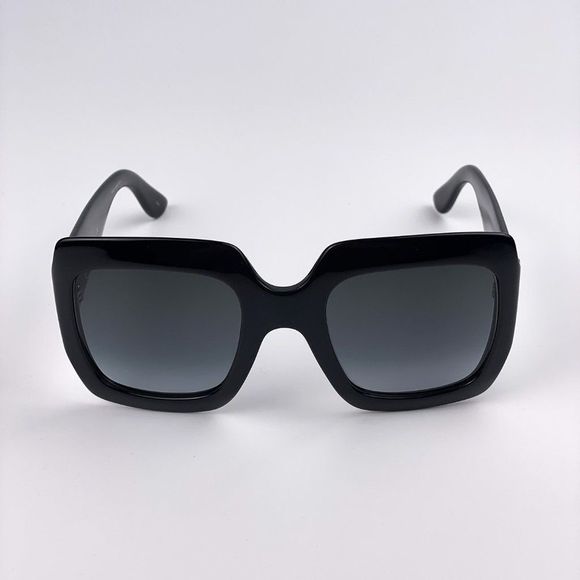 Gucci GG0053SN 001 Sunglasses Black Oversized Square Black Gray Unisex main image 7